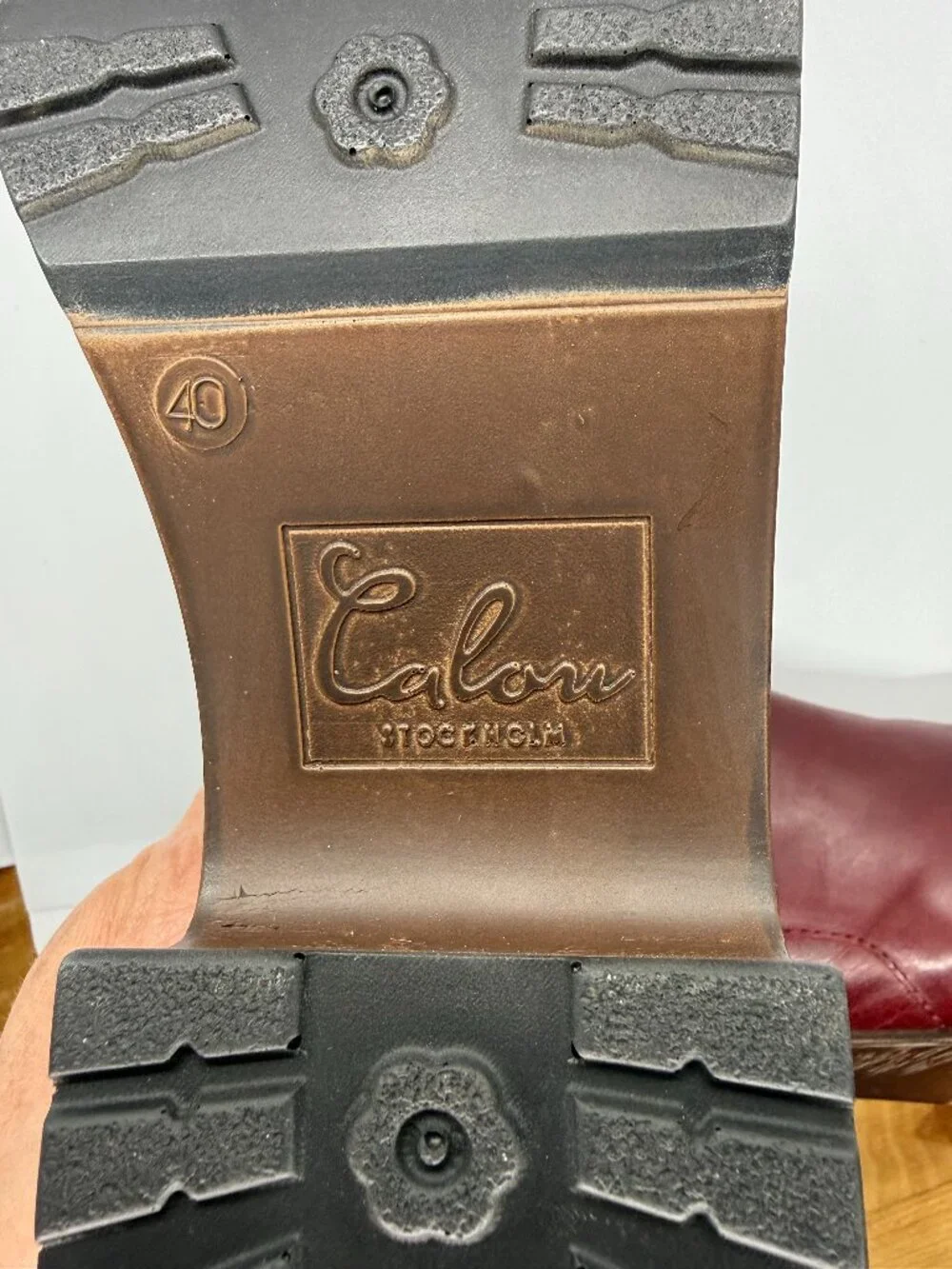 Calou Boots (new) maroon size 9 - Picture 4 of 7